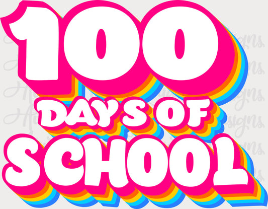 100 Days Of School Layered Digital Svg File