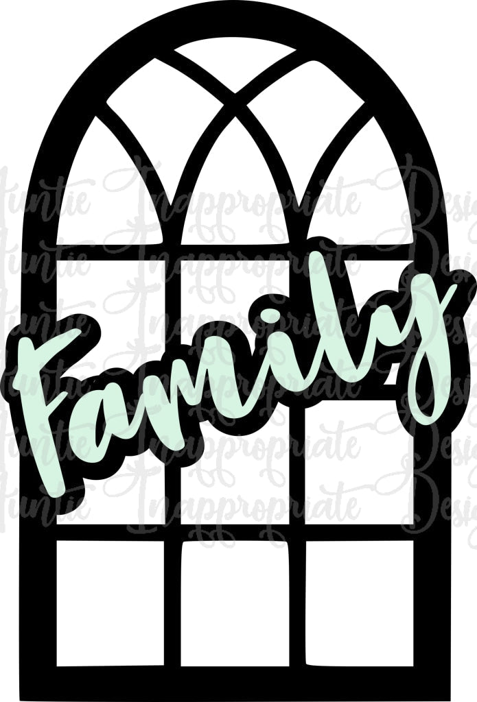Arched Window Family Digital Svg File