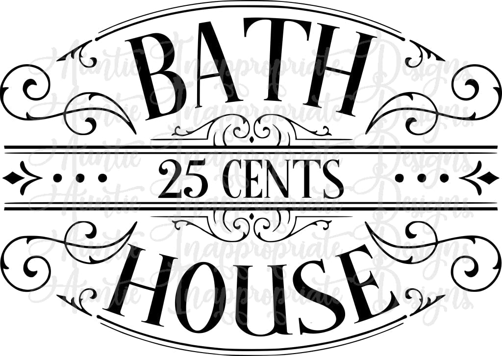 Bath House Svg File Digital