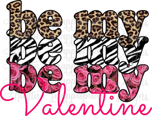 Be My Valentine Patterns Sublimation File Png Printable Shirt Design Heat Transfer Htv Digital File