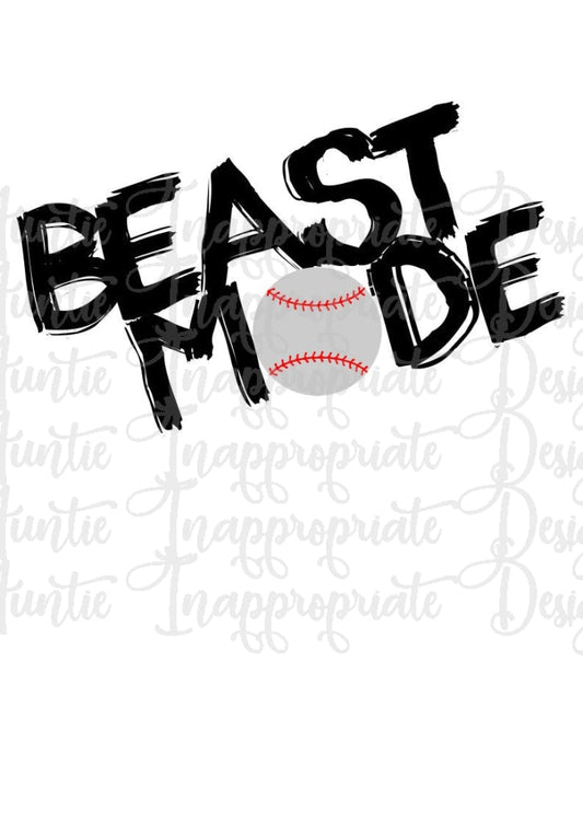 Beast Mode Baseball Digital Svg File