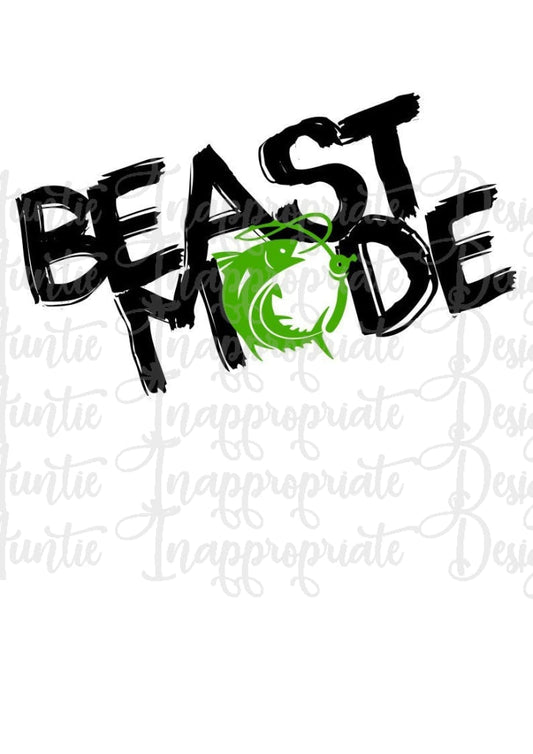Beast Mode Fishing Digital Svg File