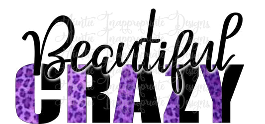 Beautiful Crazy Purple Leopard Sublimation File Png Printable Shirt Design Heat Transfer Htv Digital