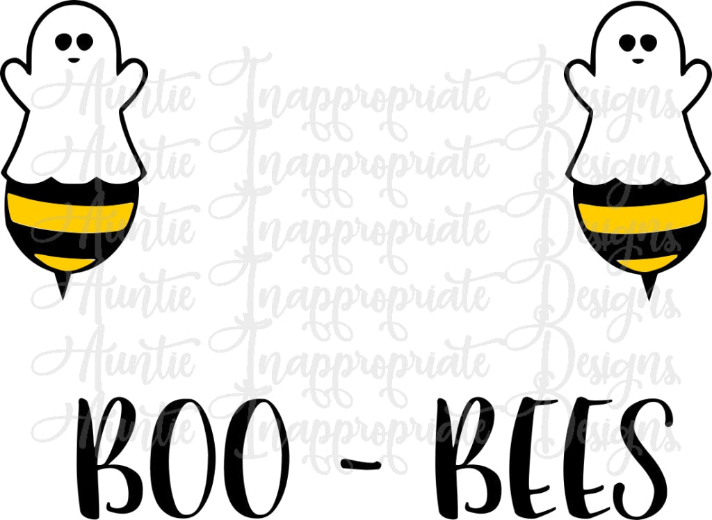 Boo Bees Ghost Bee Halloween Digital Svg File