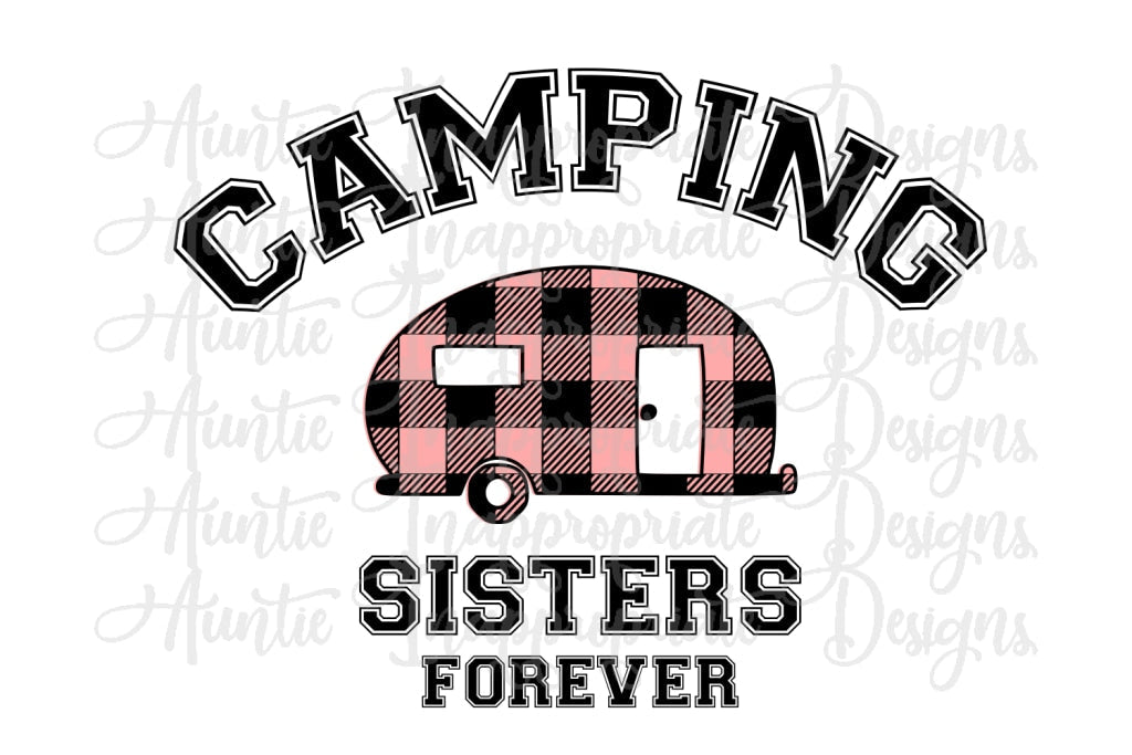 Camping Sisters For Life Digital Svg File