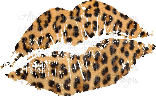 Cheetah Lips Valentine Sublimation File Png Printable Shirt Design Heat Transfer Htv Digital File