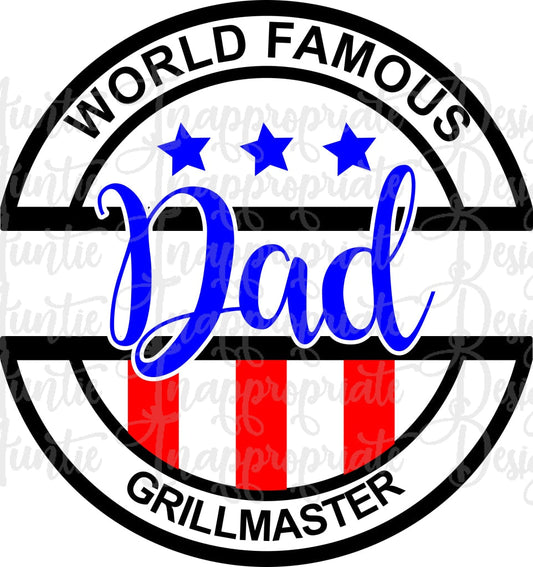 Dad Grillmaster Digital Svg File