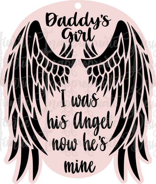 Daddys Girl Angel Digital Svg File