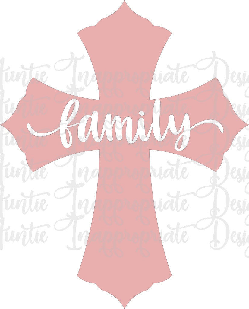 Family Cross Digital Svg File