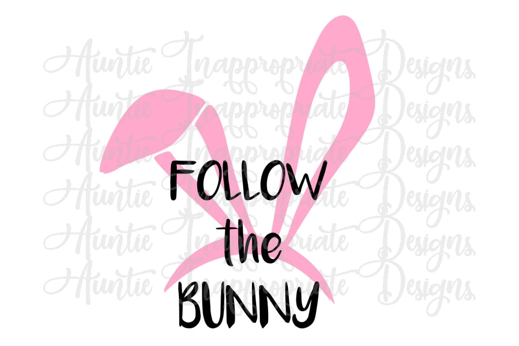 Follow The Bunny Digital Svg File