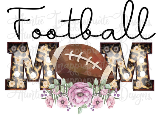 Football Mom Marquee Sublimation File Png Printable Shirt Design Heat Transfer Htv Digital File