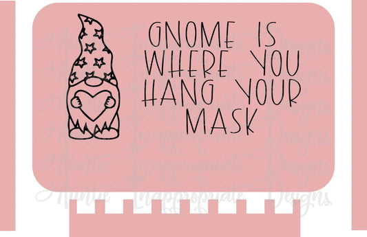 Gnome Mask Hanger Laser Ready Digital Svg File