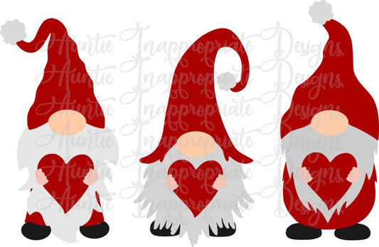Gnomes With Hearts Valentine Digital Svg File