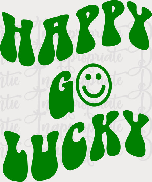 Happy Go Lucky St. Patricks Day Digital Svg File