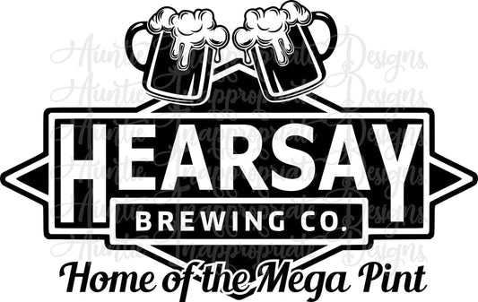 Hearsay Brewing Co Home Of The Mega Pint Johnny Depp Trial Digital Svg File