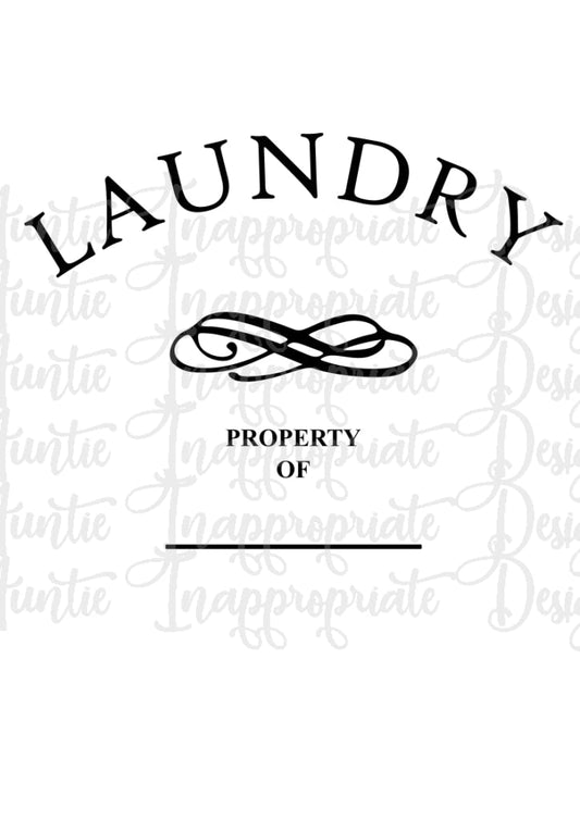 Laundry Bag Label Digital Svg File