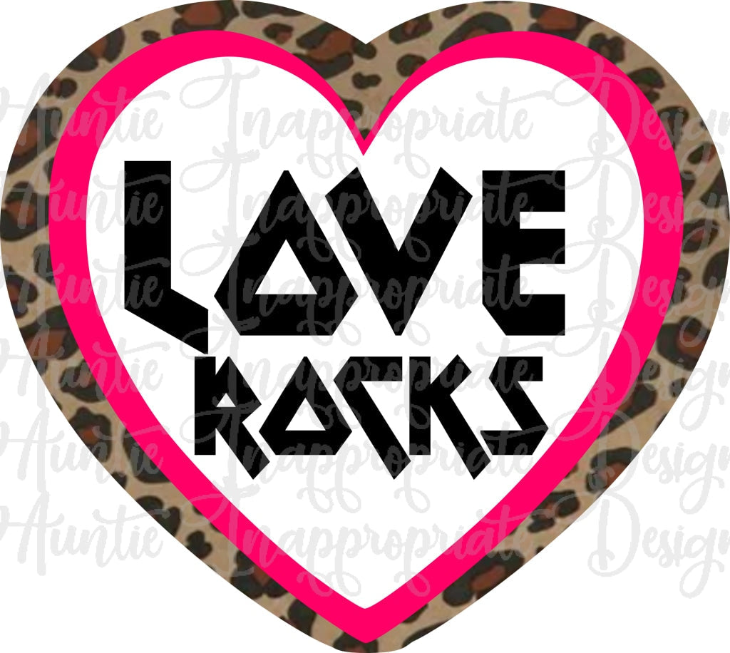 Love Rocks Valentine Digital Svg File