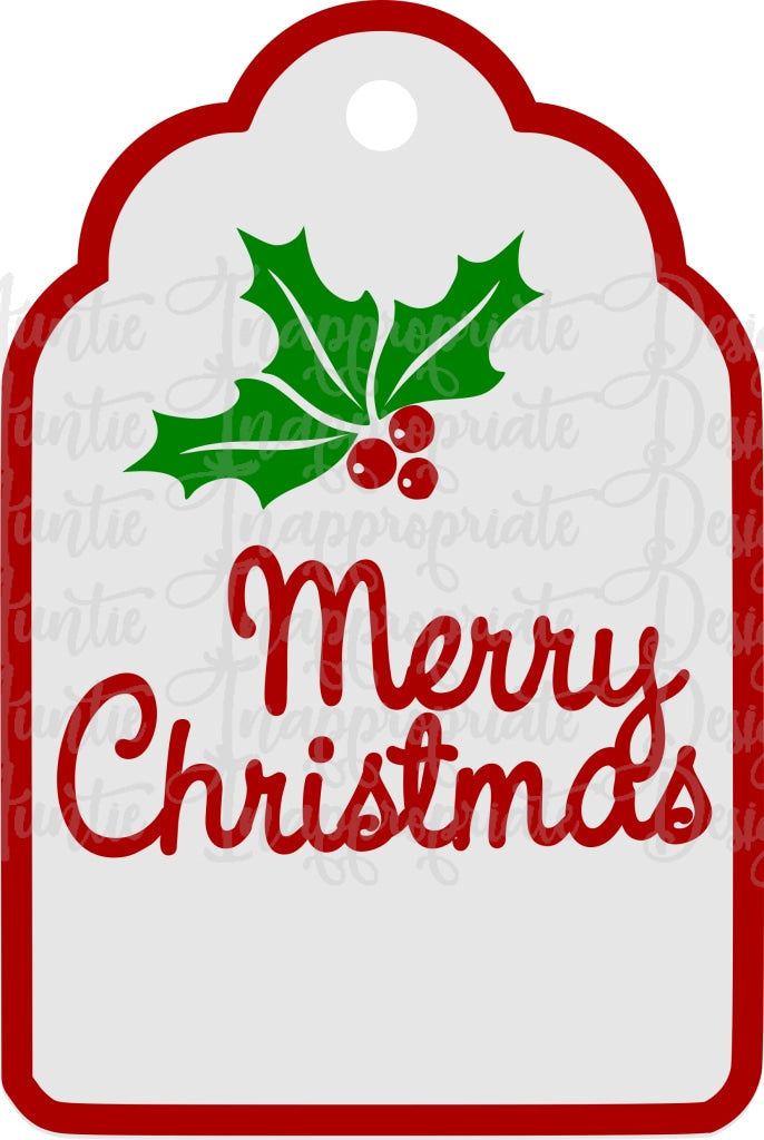 Merry Christmas Door Hanger/ornament Digital Svg File