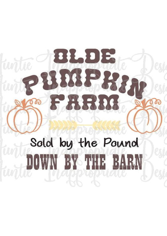 Olde Pumpkin Farm Digital Svg File