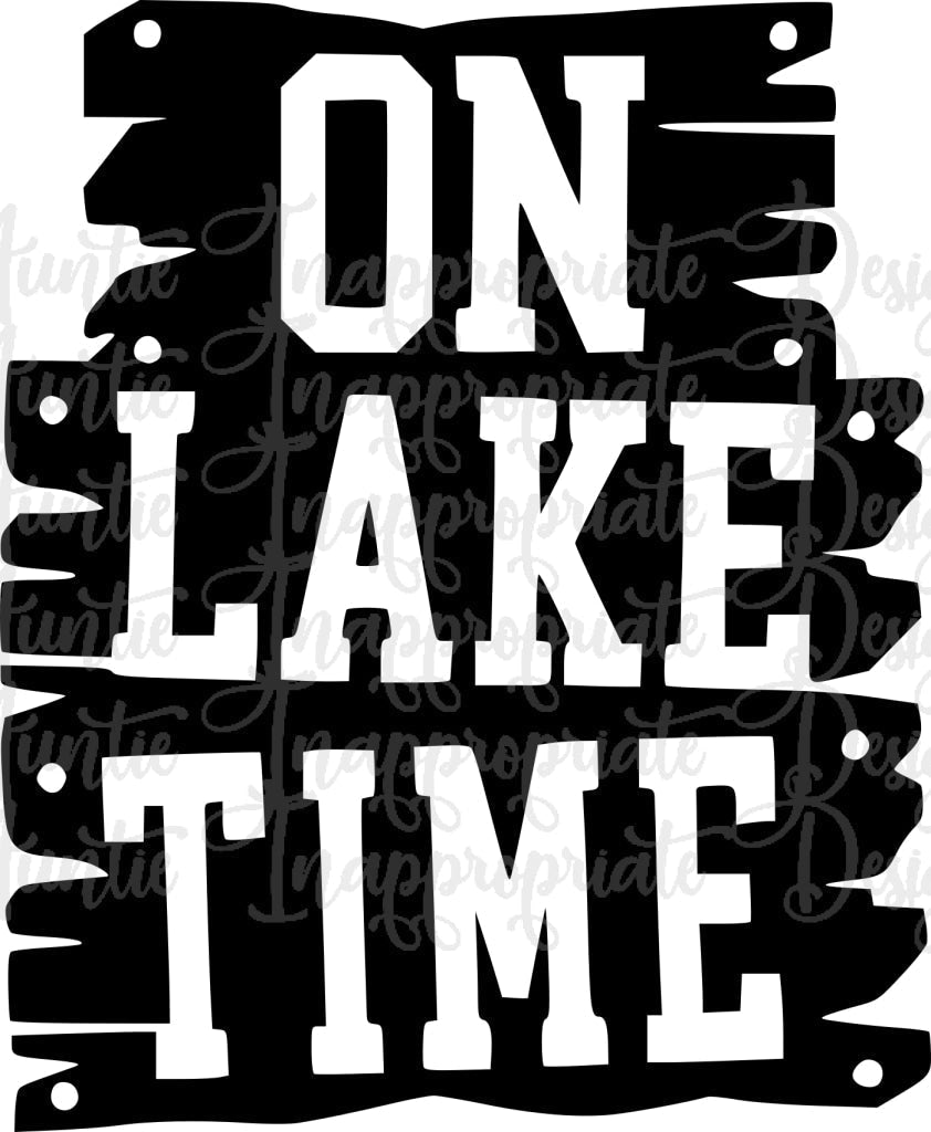 On Lake Time Digital Svg File