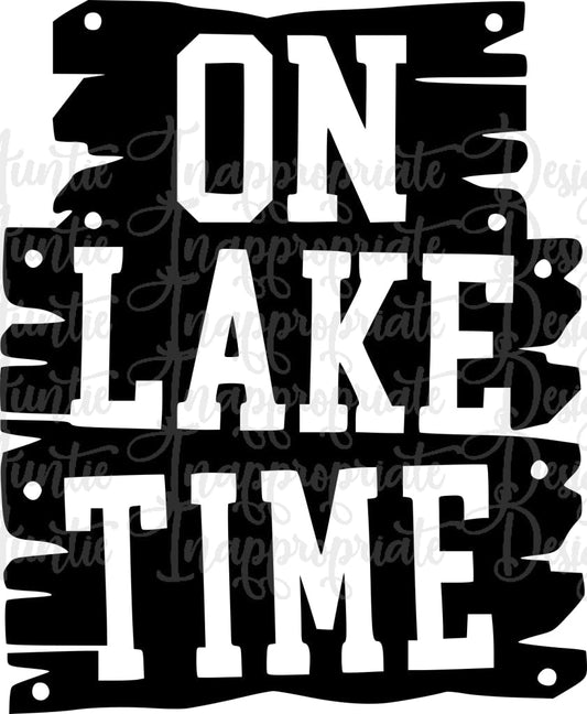 On Lake Time Digital Svg File
