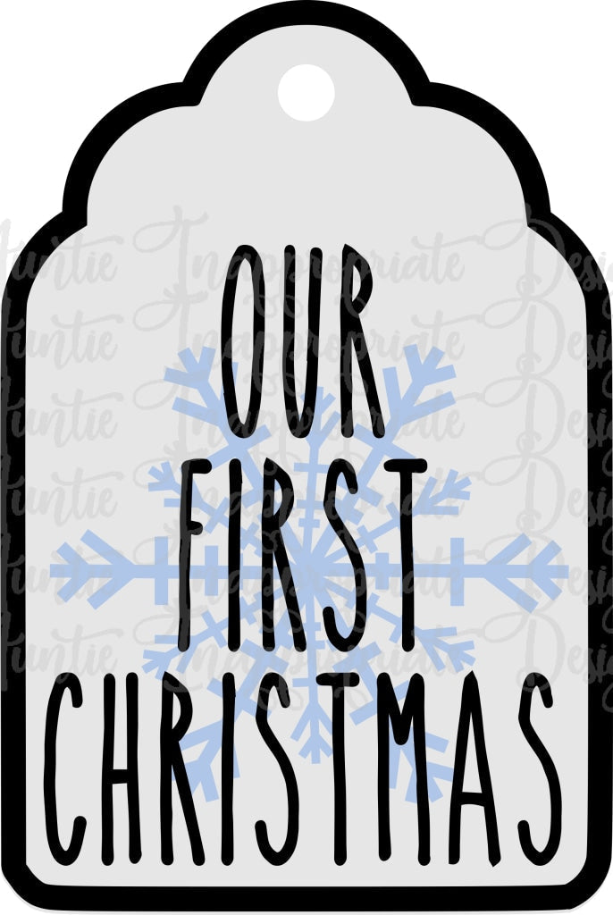 Our First Christmas Door Hanger/ornament Digital Svg File