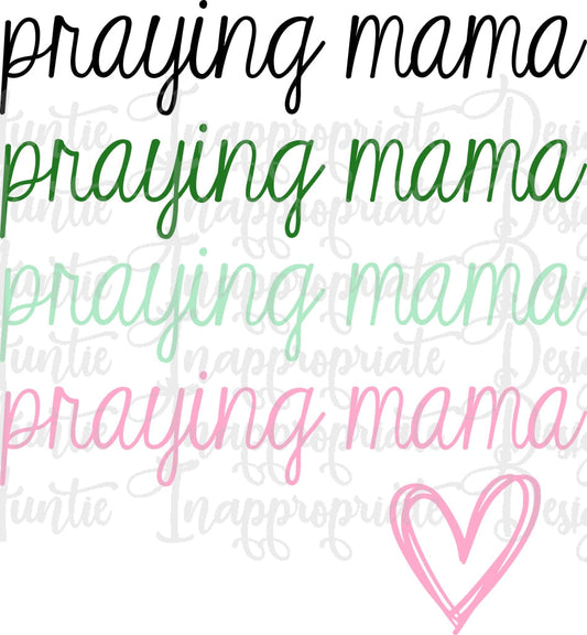 Praying Mama Digital Svg File
