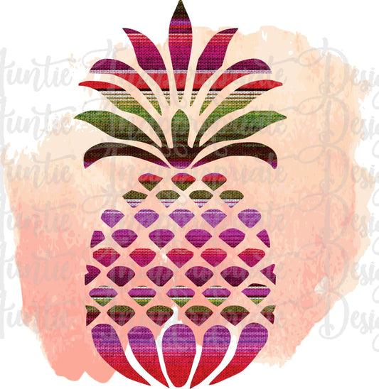 Serape Pineapple Sublimation File Png Printable Shirt Design Heat Transfer Htv Digital File