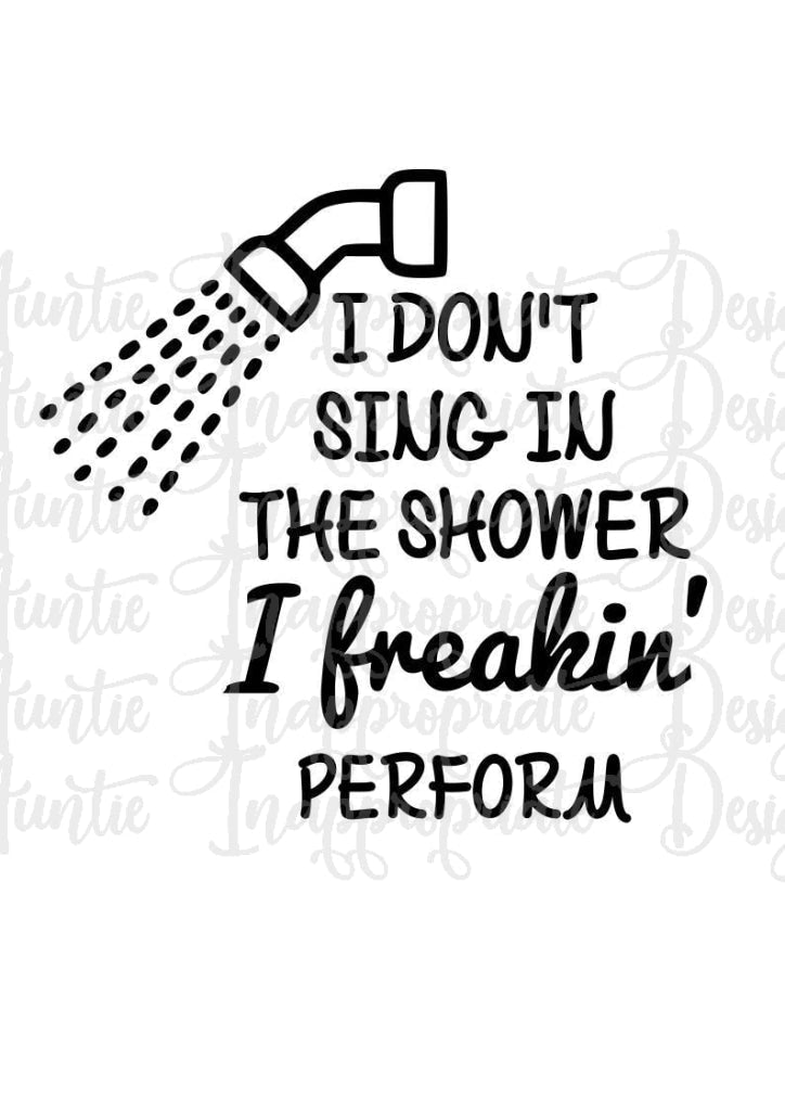Sing In The Shower Digital Svg File