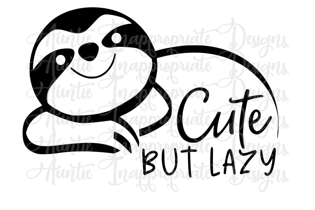 Sloth Cute But Lazy Digital Svg File