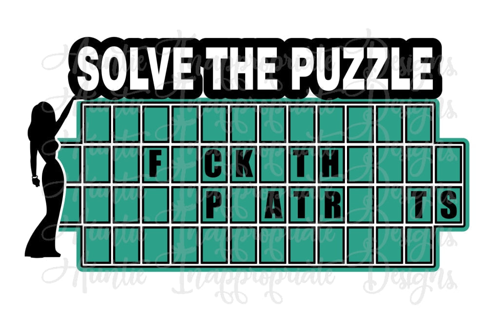 Solve The Puzzle F Ck Patriots Digital Svg File