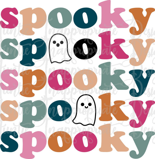 Spooky With Ghosts Digital Svg File