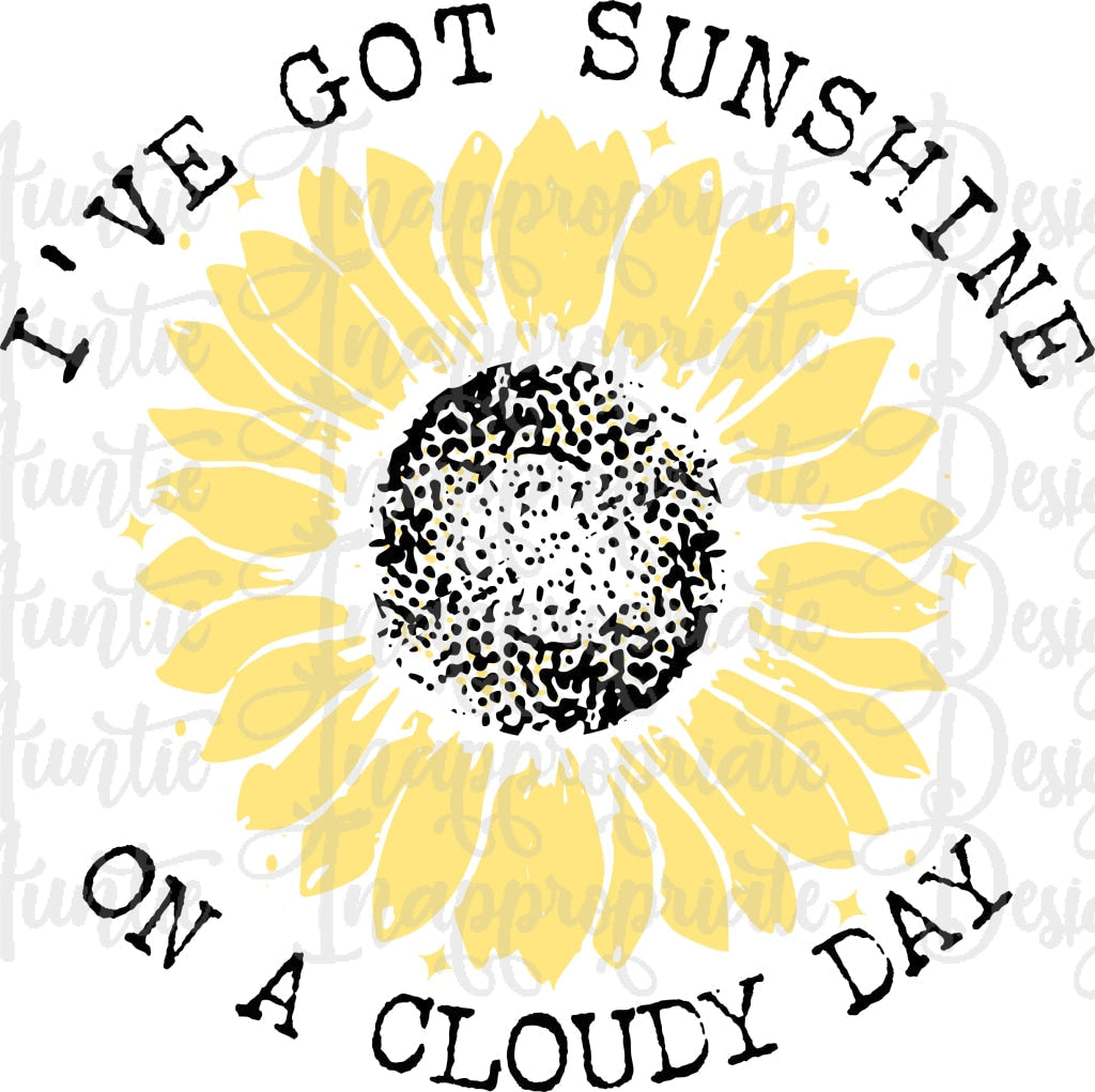 Sunshine On A Cloudy Day Digital Svg File