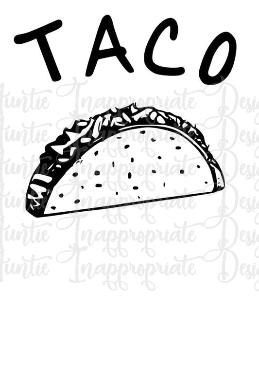Taco And Taquito Baby Parent Digital Svg File