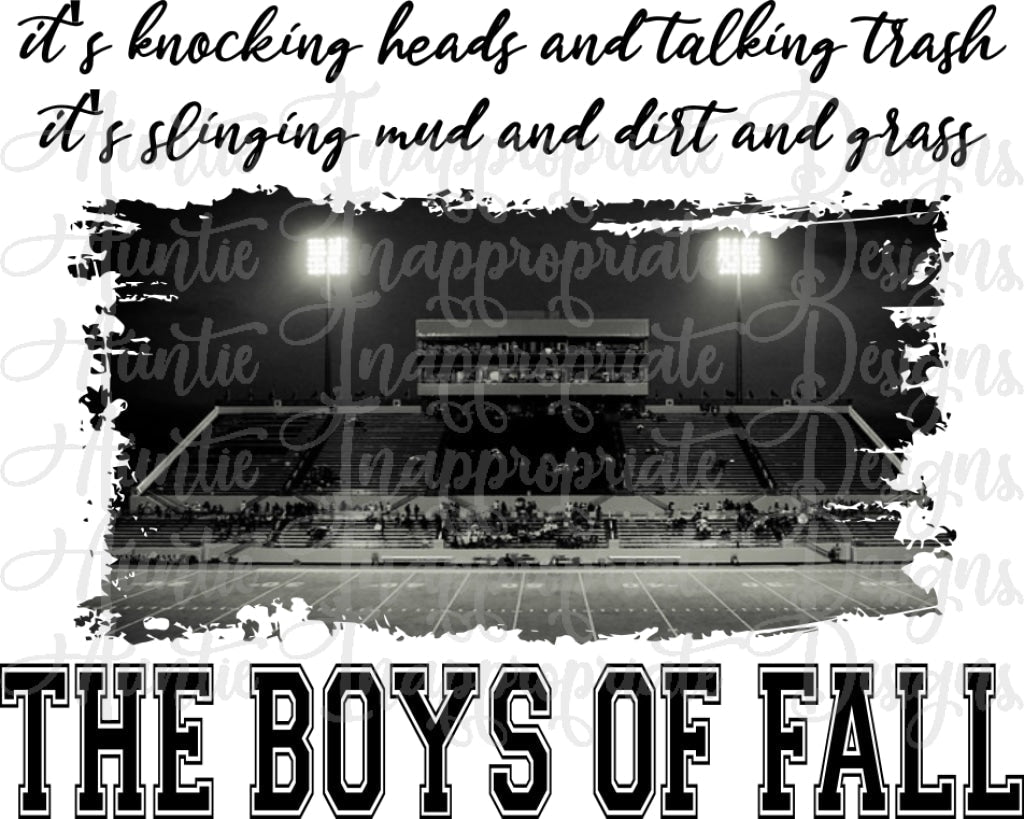 The Boys Of Fall Sublimation File Png Printable Shirt Design Heat Transfer Htv Digital File