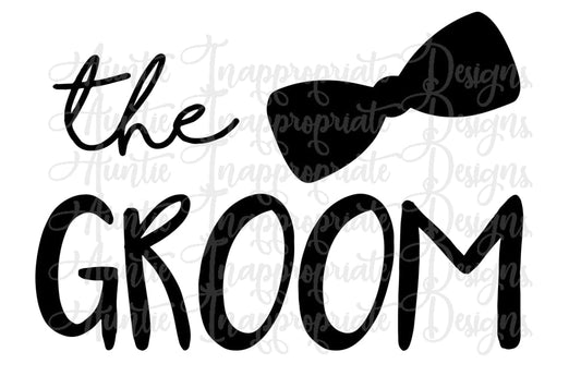 The Groom With Bowtie Digital Svg File