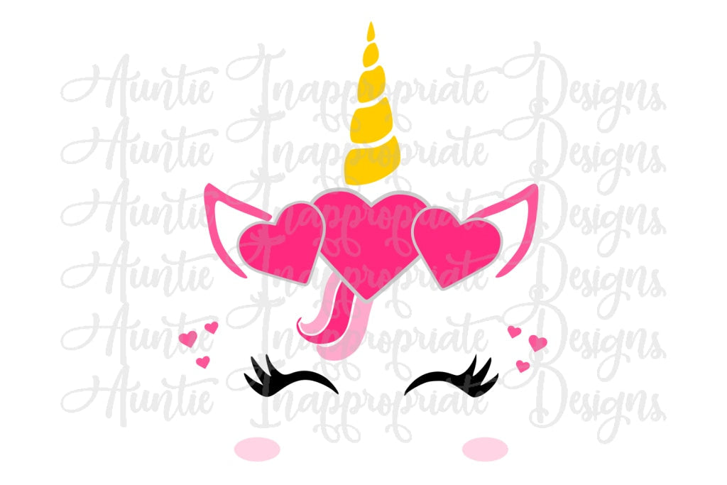 Unicorn Valentine Digital Svg File
