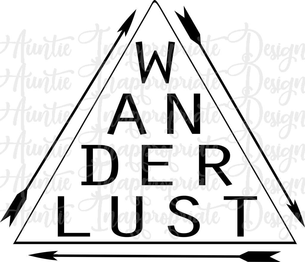Wanderlust Triangle Digital Svg File