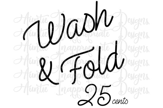 Wash And Fold Digital Svg File