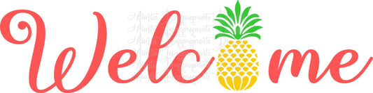 Welcome Pineapple Digital Svg File