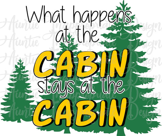 What Happens At The Cabin Digital Svg File