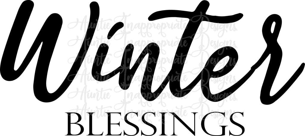 Winter Blessings Digital Svg File