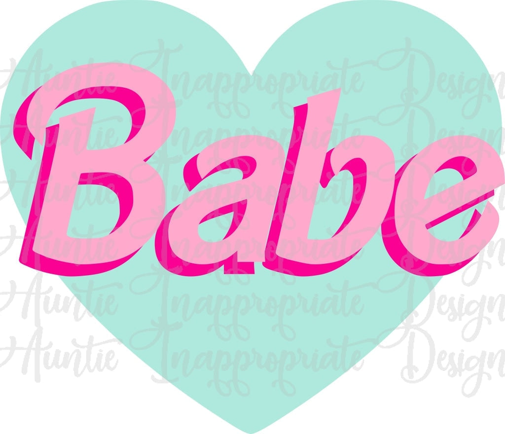 Babe Heart Digital Svg File