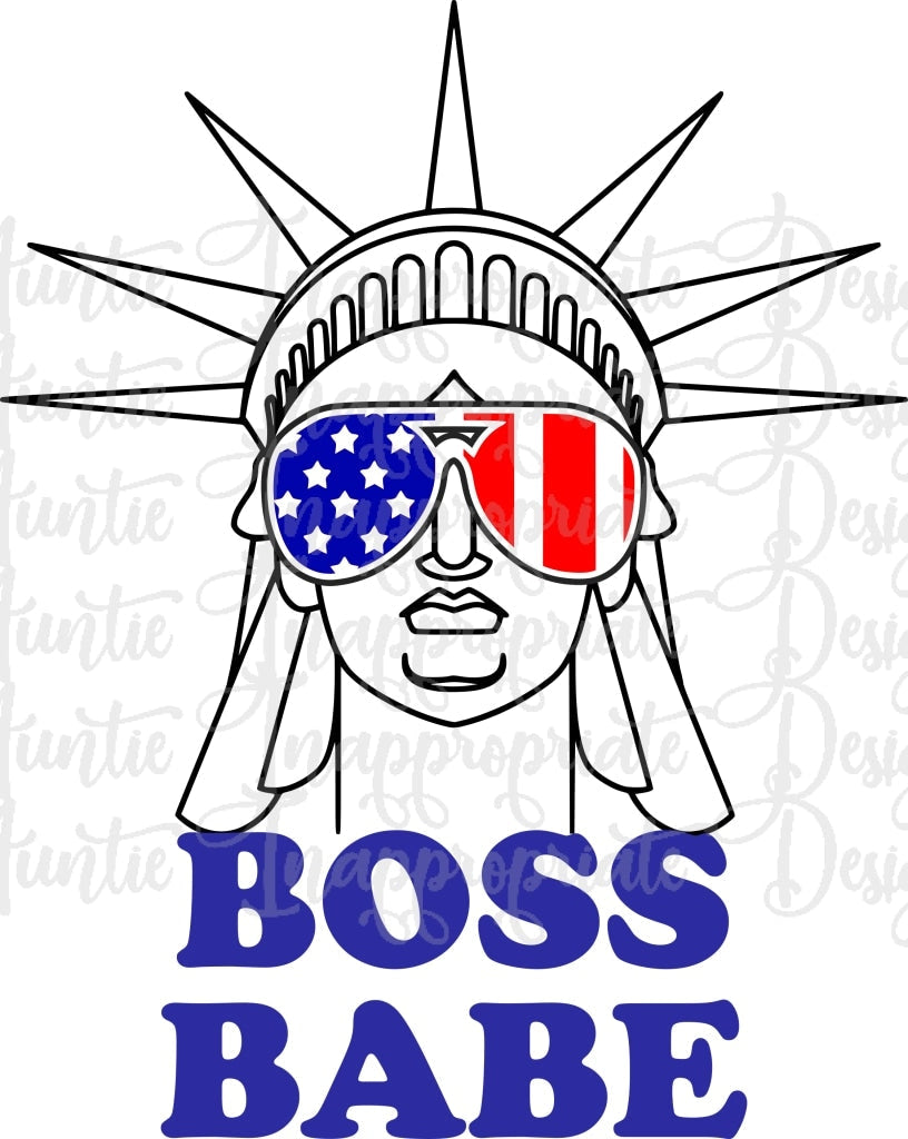 Boss Babe Statue Of Liberty Digital Svg File