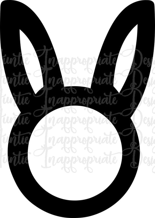 Bunny Head Napkin Ring Laser Ready Digital Svg File