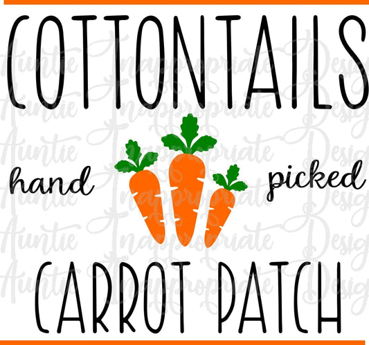 Cottontails Carrot Patch Digital Svg File
