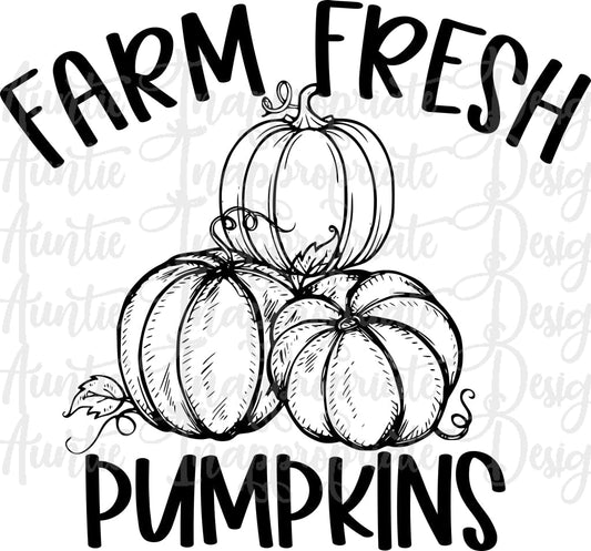Farm Fresh Pumpkins Digital Svg File