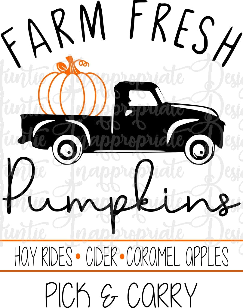 Farm Fresh Pumpkins Digital Svg File