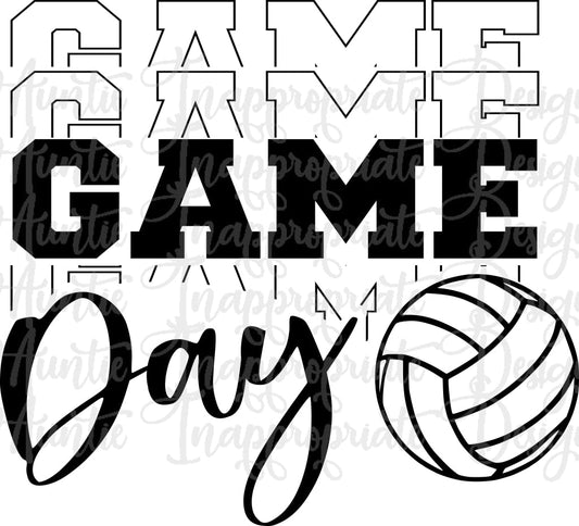 Game Day Volleyball Water Polo Digital Svg File