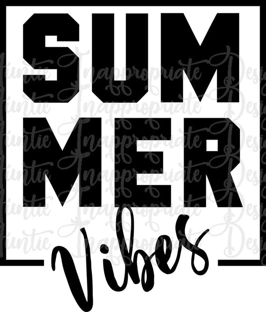 Summer Vibes Digital Svg File